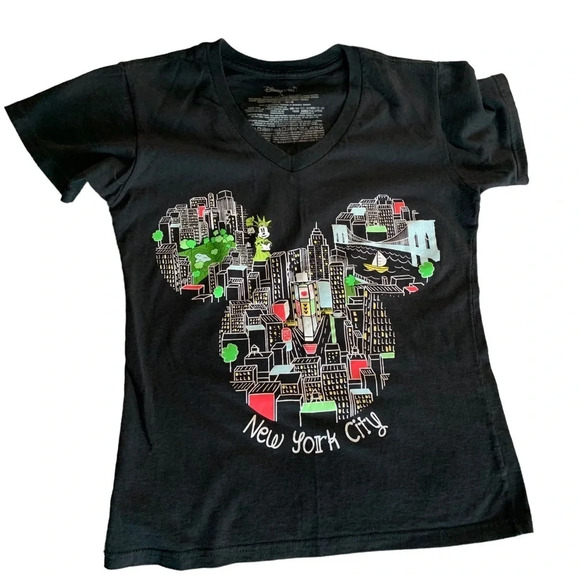 Disney Store New York women's small v neck t-shirt - Picture 1 of 4